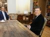 President Jóhannesson (left) and Bjarni Benediktsson (right).