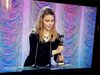Actress Birna Rún Eiríksdóttir receiving her Edda award last year .