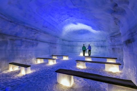 Into the glacier
