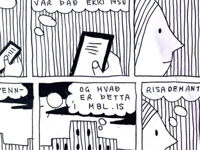 Bára Blöndal and the diamond comics