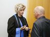Kolbrún Benediktsdóttir, deputy district attorney, outside the courtroom today.