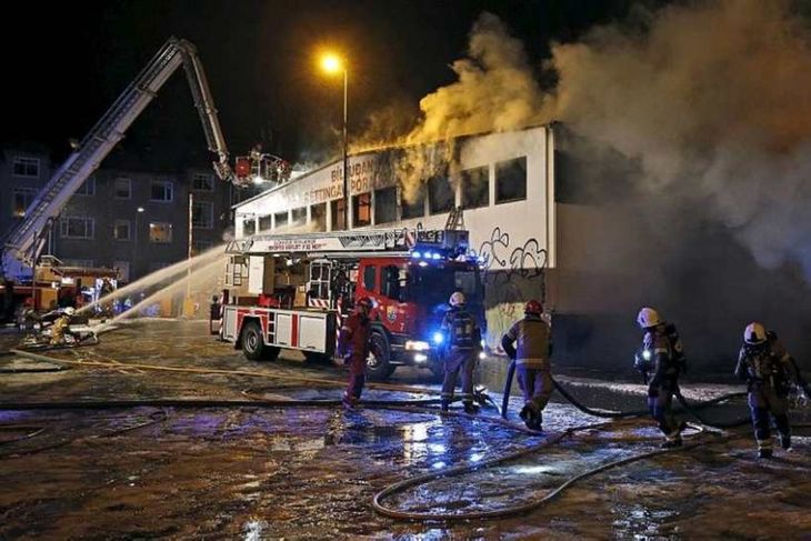Eldsvoði við Grettisgötu