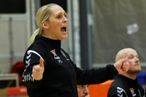 Hrafnhildur Skúladóttir, þjálfari ÍBV. Hrafnhildur Skúladóttir, þjálfari ÍBV.