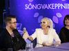 Svala and her team answer questions following her win at Iceland's preliminary contest on Rúv last night.