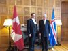 President Grímsson with the Speaker of the House of Commons, Andrew Sheer.