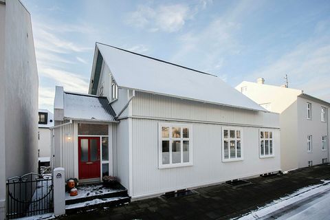 The building is in a typical Icelandic style.