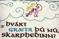 List Hluti af Njálureflinum sem nú er verið að sauma í Sögusetrinu á Hvolsvelli.