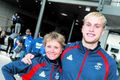 Smáþjóðaleikarnir í Svartfjallalandi Mæðginin Marta Ernstsdóttir og Dagbjartur Daði Jónsson eru komin í búningana og tilbúin í slaginn.