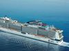 The Meraviglia arrives in Reykjavik on Saturday and almost resembles a small town.