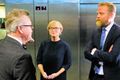 Nýr stjóri Ásgeir Jónsson tók við embætti seðlabankastjóra af Má Guðmundssyni í gærmorgun. Hér sjást þeir ásamt Rannveigu Sigurðardóttur.