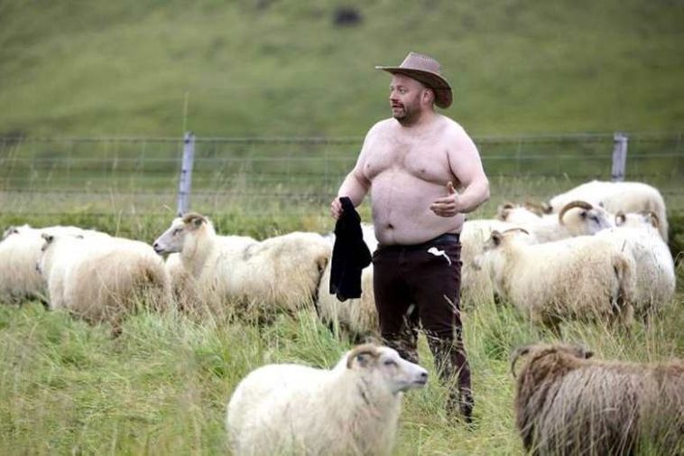 Menn nutu sig í blíðunni.