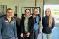 Starfsfólk Sandra Líf Þórðardóttir dýralæknir, Andrea Rummele dýralæknanemi, Katrin Wagner dýralæknir og Isabell Henss dýralæknanemi.