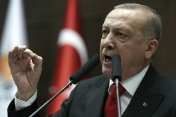 Recep Tayyip Erdogan forseti Tyrklands. Ríkisstjórn hans hefur allt frá 2016 látið handtaka tugþúsundir manna …