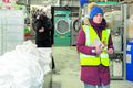 Í þvottaherberginu Sólveig Anna var meðal verkfallsvarða. Hún fór um þvottaherbergið á Grand hóteli til að athuga hvort einhver væri að störfum.