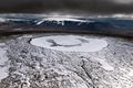 Jöklar Fremst er Ok, sem var jökull en er það ekki lengur. Í baksýn er horft til Þórisjökuls, sem gæti einnig horfið líkt og fleiri íslenskir jöklar ef loftslag heldur áfram að hlýna eins og spáð er.