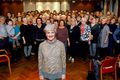 Kóræfing Elísabet E. Guðmundsdóttir fyrir framan kórfélagana í vikunni. Vortónleikarnir verða í maí.