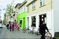 Í dag Húsin Laugavegur 33 til 37, framhús við Vatnsstíginn.