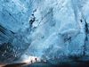 Thousands of toursists visited the ice caves this winter.