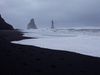The black sands of Reynisfjara. Tourists are warned however that the waves are dangerous and can sweep you quickly out to sea.