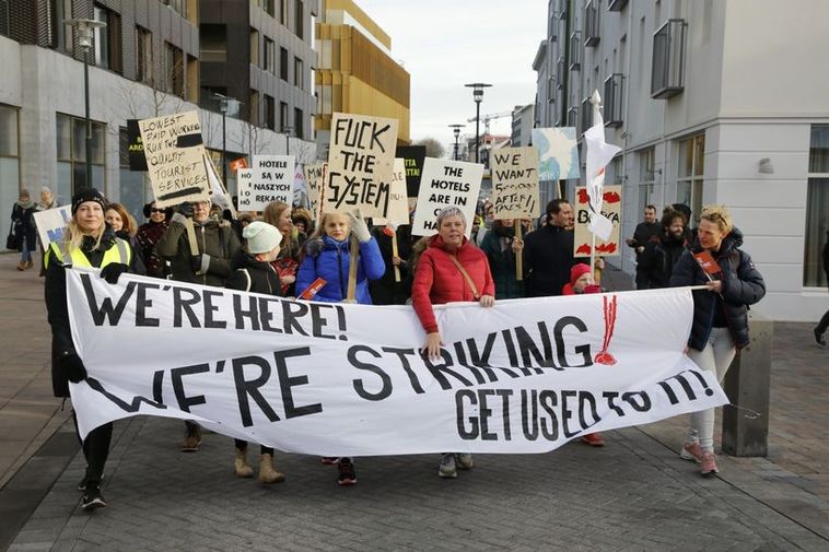 Women on strike in Iceland Iceland Monitor