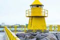 Sæbraut Nýi vitinn mun leiðbeina skipum til hafnar í Reykjavík.