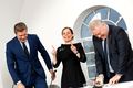 Ánægja Stjórnarþingmenn þakka góðu samstarfi oddvitanna, Bjarna, Katrínar og Sigurðar Inga, þann góða anda sem ríki á stjórnarheimilinu.