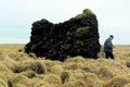 Klettur Hraundrýlið í Rútsstaðalandi er í þúfnakarga og lætur ekki mikið yfir sér, en leynir samt á sér.