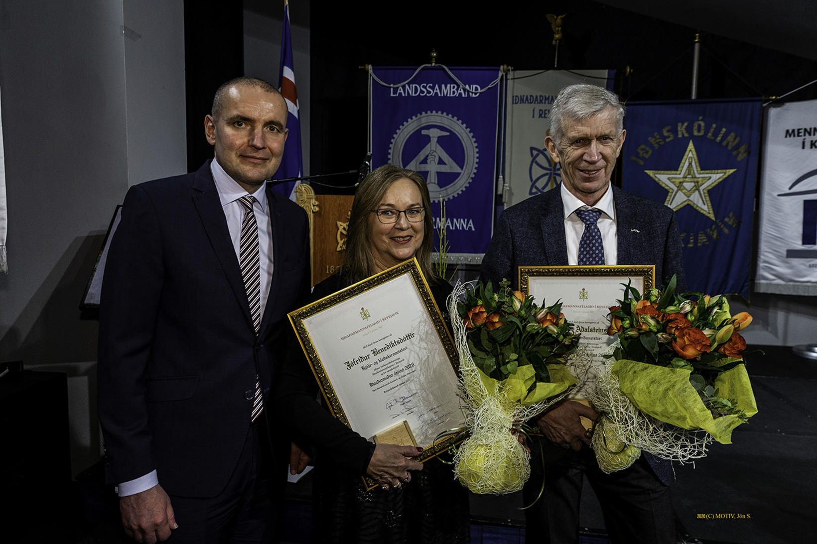 Hjón heiðursiðnaðarmenn ársins