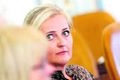 Í þingsal Nanna Margrét Gunnlaugsdóttir fylgist með umræðum í gær.